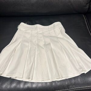 SHEIN Cream Skater Skirt